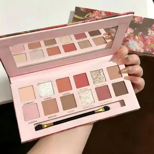 12-Color Nude Eyeshadow Palette - Matte & Shimmer Pink Neutral Tones, Ideal for Everyday & Glam Makeup 12-Color Nude Eyeshadow Palette - Matte & Shimmer Pink Neutral Tones, Ideal for Everyday & Glam Makeup