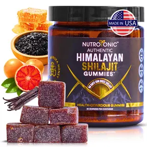NutroTonic Premium Himalayan Shilajit Gummies - Organic, Clean Formulation, 30 Gummies per Container, Sweetened with Manuka Honey, 3rd Party Lab Tested - HealthCare & vitamins