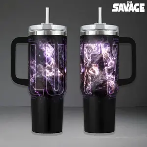 Sun God Tumbler, 20oz & 40oz Insulated Travel Mug with Handle & Straw. Glowing Lightning Pirate Captain Insulated Mug with Handle & Straw, Manga & Japanese Anime Fan Merchandise, Japanese Comic Fan Art Merch Gift