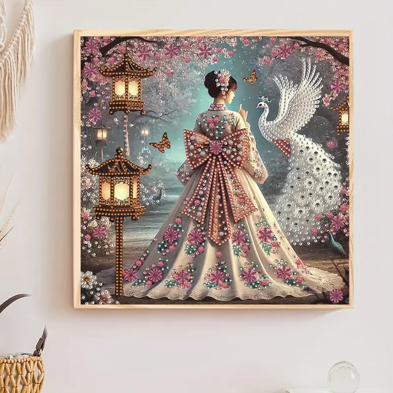 Adult DIY Diamond Painting Kit, Creative Beauty Series, Colorful Irregular Shapes, Holiday Gift, Wall Art Decor, 30x30 Cm, Unframed