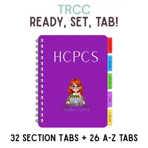 HCPCS TRCC Tabbing System Stationery Organization