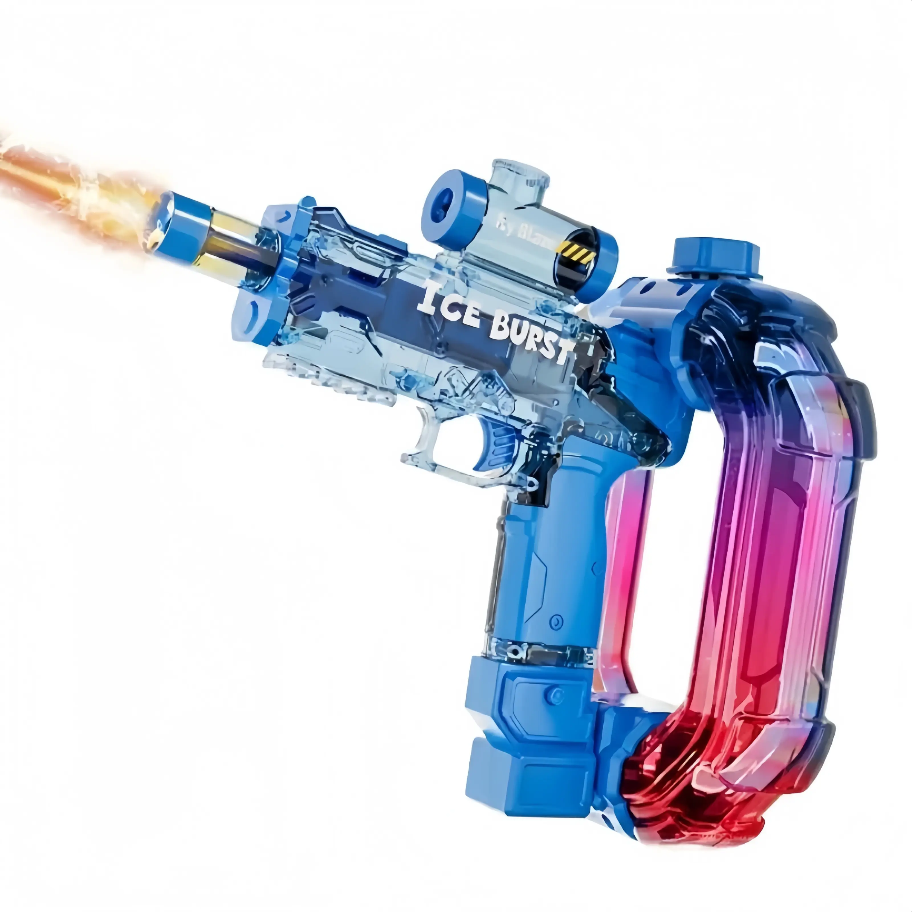 ICE BURST Light-Up Water Sprayer with Energy Ring, Electric Glow Water Blaster for Summer Pool & Beach Parties