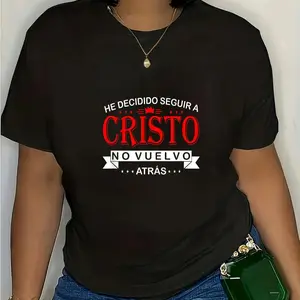 100% Cotton Camisas Cristianas En Espanol Spanish Christian Shirts T-Shirt Shirt