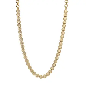 Milano Shell Luxe Necklace in 18K Yellow Gold Plated Bronze 18-20 Inches