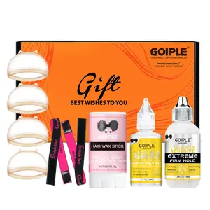 【Wig Accessory Gift Setz】9 Count Wig Glue Set - Waterproof Lace Front Adhesive for Wigs with Glue Remover, Hair Wax Stick, and Styling Tools Gel Invisible Bond Natural Look