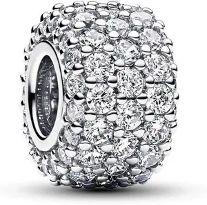 Pandora Sparkling Pave Triple-row Charm 792820C01