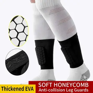1 Pair / Single Soccer Shin Guards Honeycomb EVA Pads, Non-Slip Breathable Calf Sleeves for Adults & Youth Football Training Soccer Training Equipment