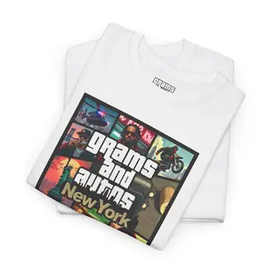 Grams and Autos, New York Edition - GTA-parody T-Shirt