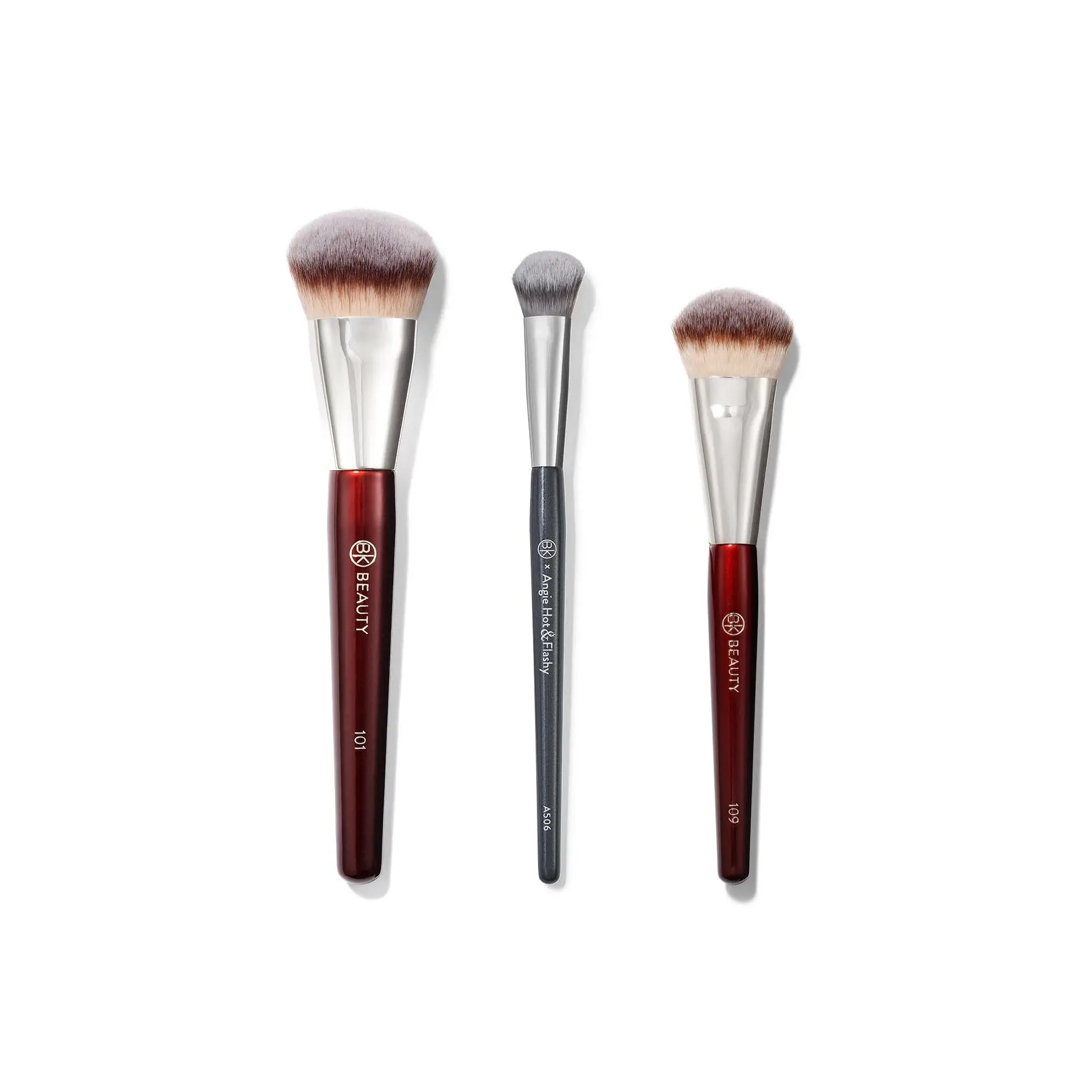 BK Beauty Flawless Face Makeup Brush Trio