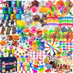 300 PCS Party Favor for Kids Goodie Bags Stuffers, Prize Box Toys for Kids Classroom Bulk, Small Fidget Toys Pinata Fillers, Treasure Chest for Students Rewards, Carnival Prizes, Birthday Gifts