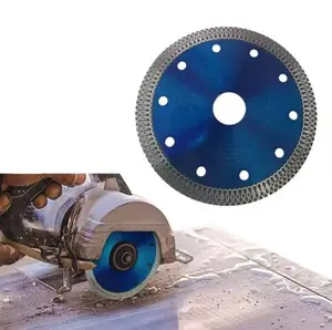 Diamond blade for tile cutter/grid diamond blade for tiles and marble, grid-patterned wavy cutting disc, compatible with angle grinders, designed not to chip edges when cutting ceramic, Edge Safe