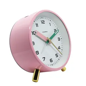 Studio Miami Pink Alarm Clock - Glamorous Golden Legs - LED Illumination
