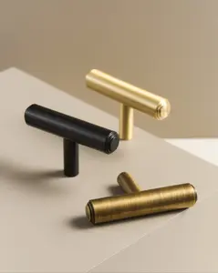 ALDERBROOK TURNED BRASS CABINET KNOB