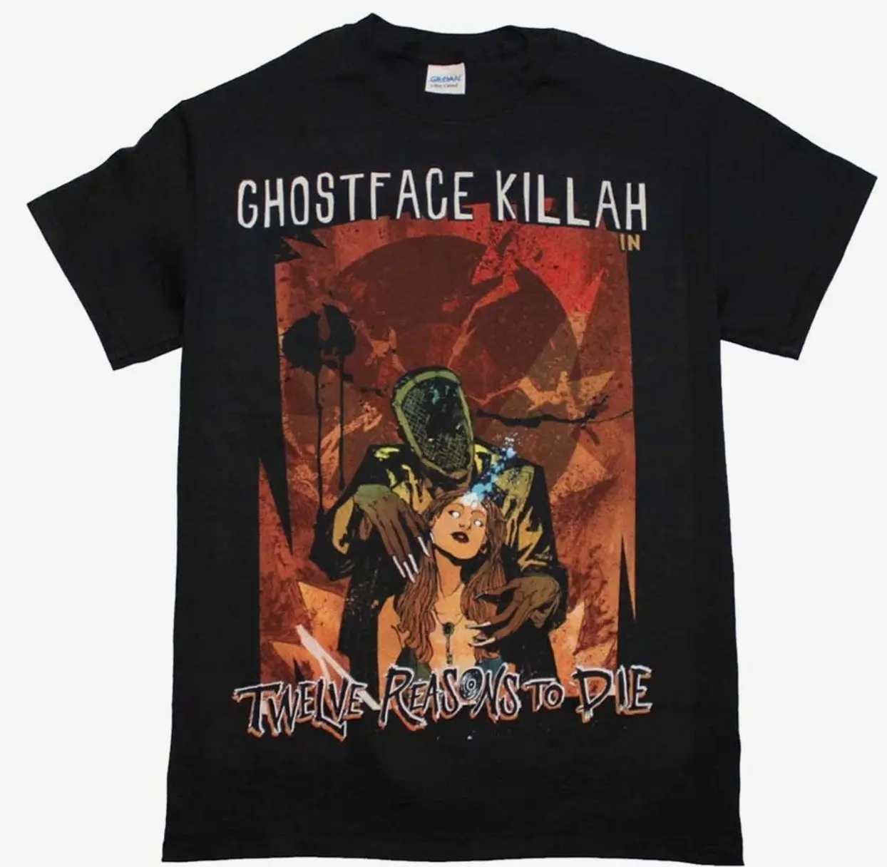 12 Reasons to Die -GhostFace Killah Gift Fan Mens T- Shirt Full Size S-5XL BT138 K