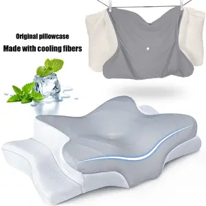 Neck Pillowcases!  Ultra Soft Microfiber Cervical Pillow Covers for Aesthetic Bedroom. Reversible Solid Color Bedding, Skin-friendly & Breathable. Durable Dorm/Hotel Room Accessories. Modern Comfort & Better Sleep Hack.