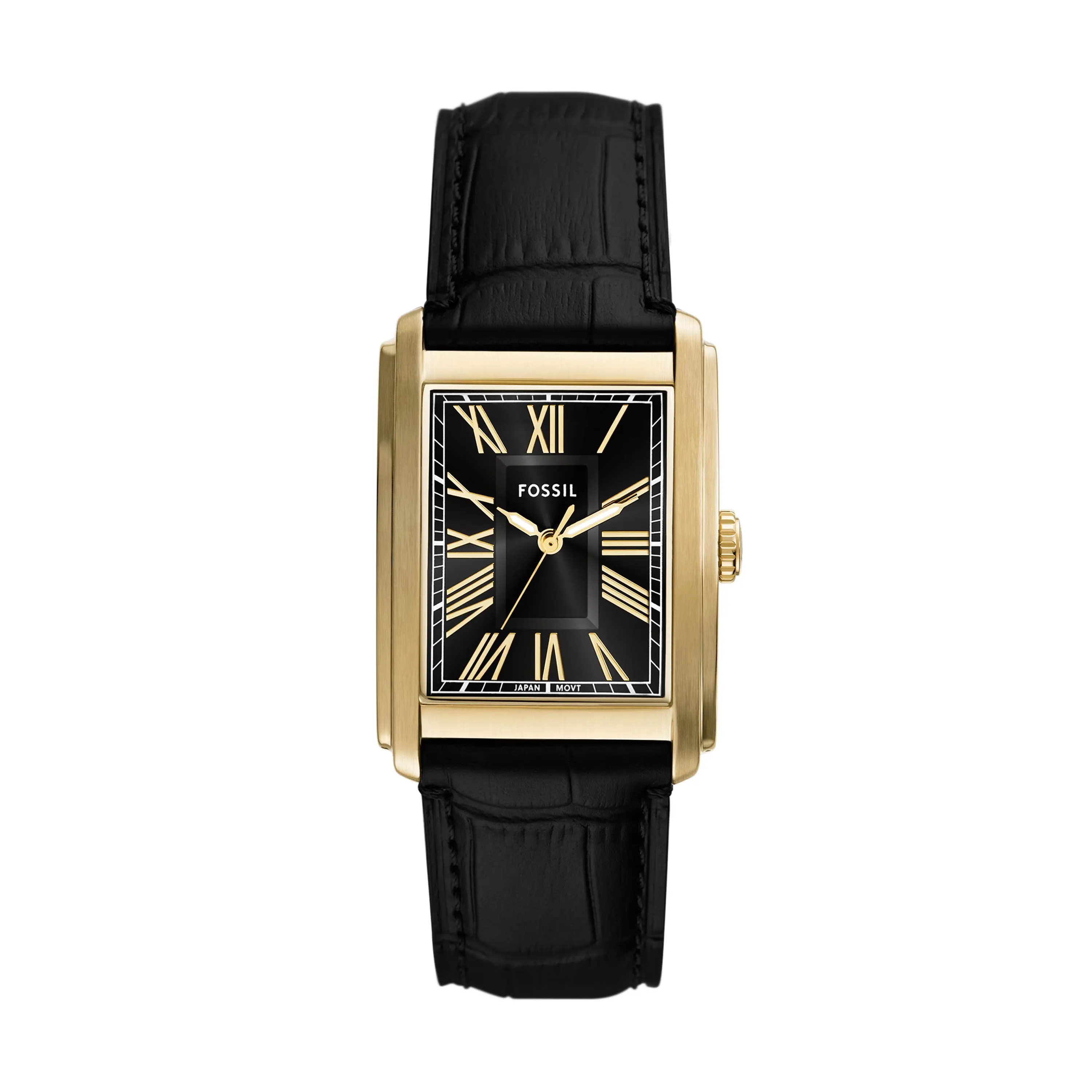 Fossil Men's Carraway 30mm Three-Hand, Gold-Tone Stainless Steel Watch Fossil Men's Carraway 30mm Three-Hand, Gold-Tone Stainless Steel Watch