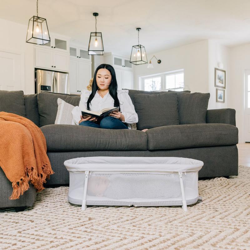 Snuggle Nest™ Portable Bassinet - Driftwood Grey