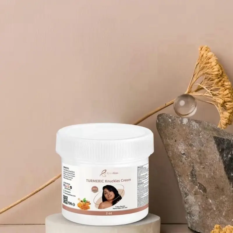 BYENBLAN Turmeric Knuckle Cream 2oz - Gentle Cosmetic to Even Skin Tone on Knuckles, Knees & Elbows, Body Care for a Natural Glow