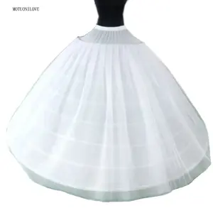 Biggest Widest Petticoat Underskirt 8 Eight Hoops 3 Layers Tulle 135CM*175CM Wedding Crinoline For Quinceanera Dress Ball Gown