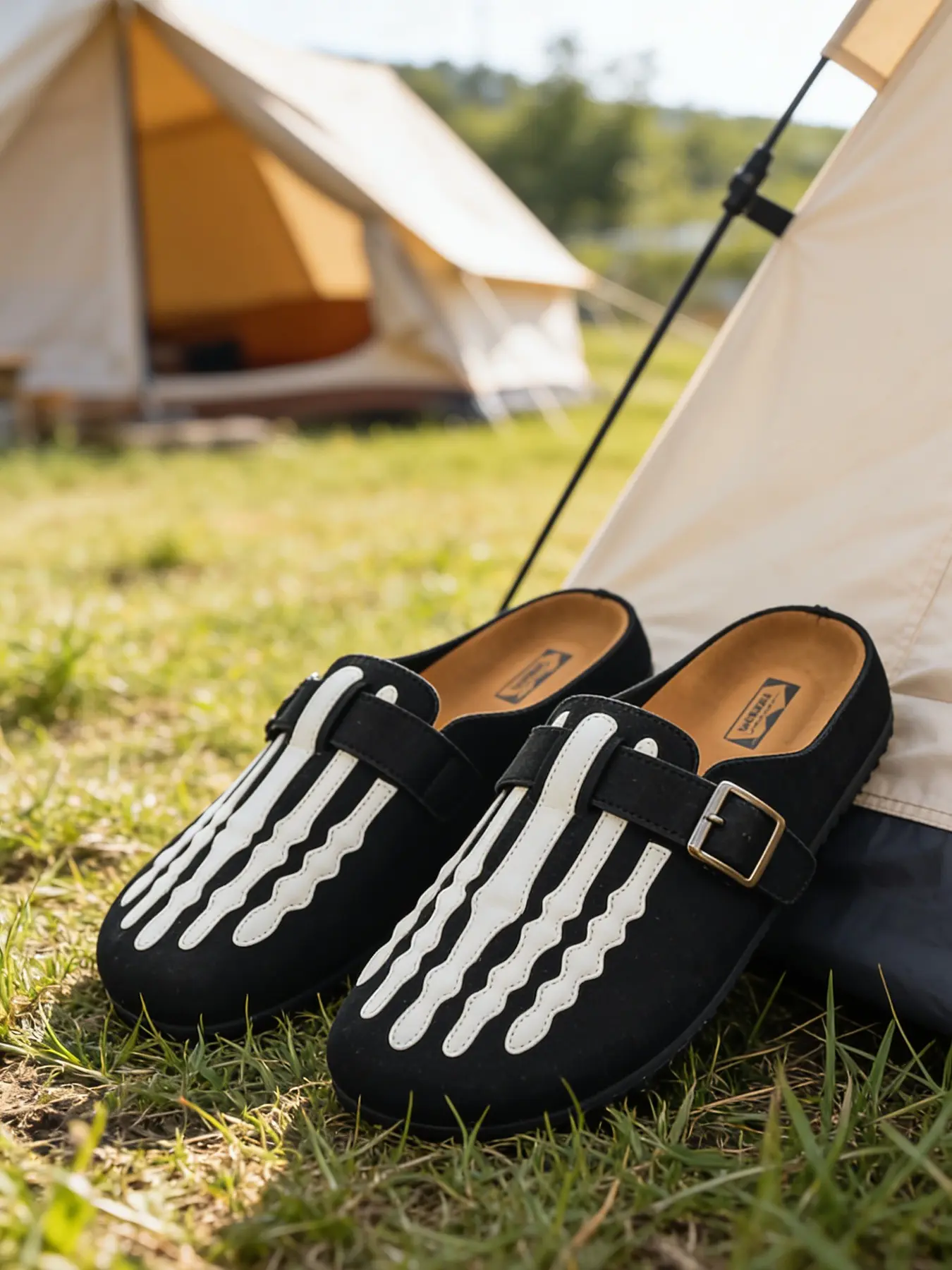 Spring Summer New Men's Half-Enclosed Sandals, Slip on Mules, Soft Skin-Friendly Material, Lightweight Design for Indoor Relaxation & Outdoor Walks