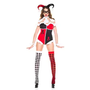 Adult Women's Devious Harlequin Costume