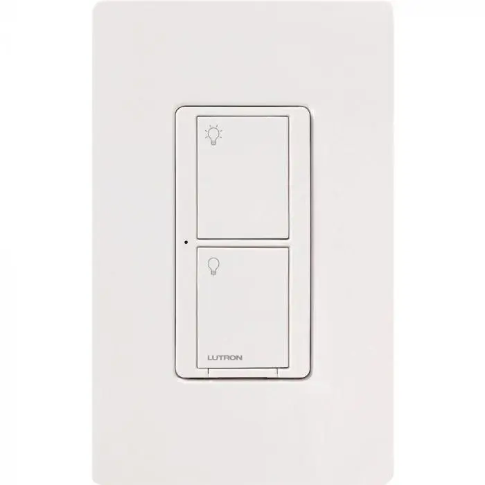 Lutron Caseta Original Smart Switch, 6A Light or 3.6A Fan, Neutral Required, 120V, PD-5ANS-WH, White