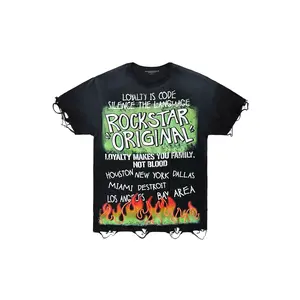 Beno Black Oversized Graphic T-Shirt