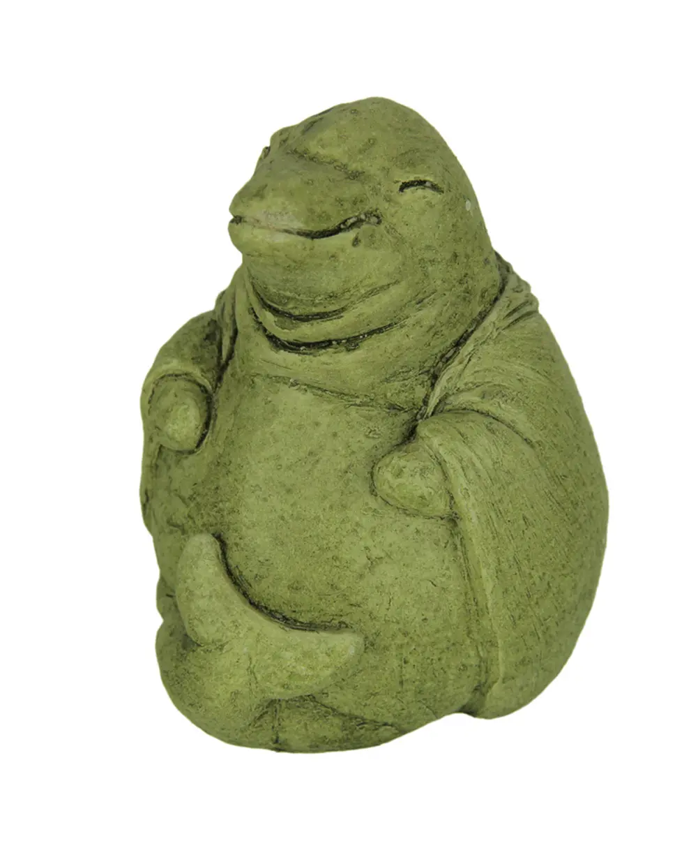 Designer Stone Mossy Green Zen Dolphin Concrete Statue