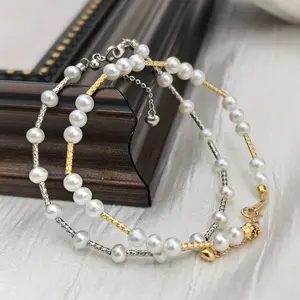 Starry Natural Freshwater Pearl Bracelet - Handcrafted with Genuine Pearls