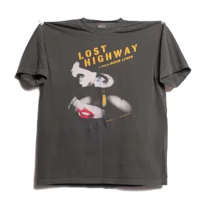 Lost Highway David Lynch Movie Patricia Arquette Mechanic Murder Mystery Horror Criterion Twin Peaks Creator Avant-Garde Faded Tee Shirt XL