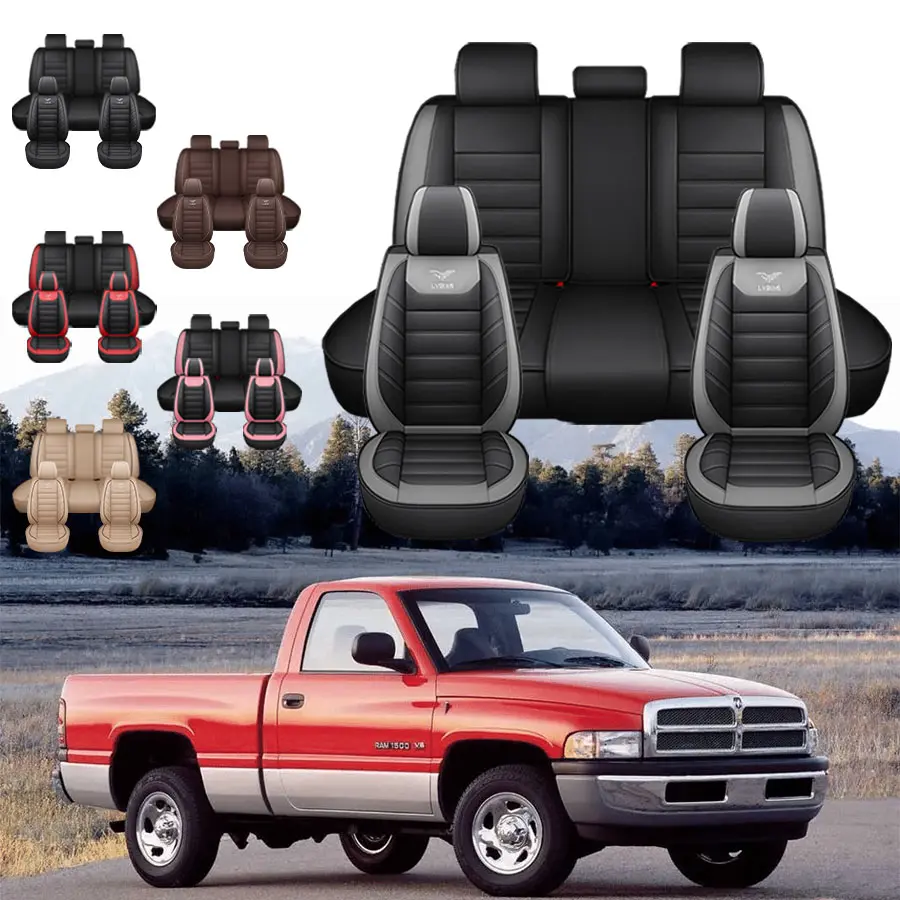 Dodge Ram 5-Seats Full Set - Premium Leather Car Seat Covers for Enhanced Comfort and Protection