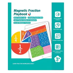 Magnetic fraction demonstration book, 2025 upgraded version of magnetic fraction refrigerator magnet-Can be adsorbed on the refrigerator learn anytime and anywhere Gifts，teacher appreciation gifts 2026