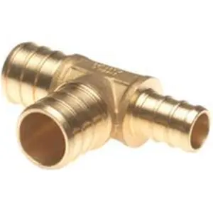 212 MAIN Crimp Tee, Conbraco 3/4X1/2X3/4Brs APXT341234 Brass PEX Fitting for Household Appliance Parts & Accessories
