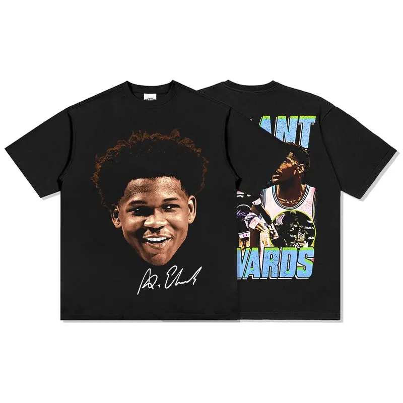 Anthony Edwards Graphic Tee - Ant-Man Shirt, Clutch Moments, Athletic Dominance & Hardwood Vibes, TikTok Viral Outfit