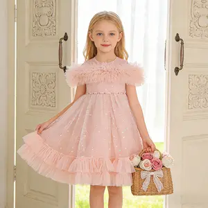 6125 High-end light luxury niche girls' tutu dresses flower girl dresses wedding dresses princess dresses