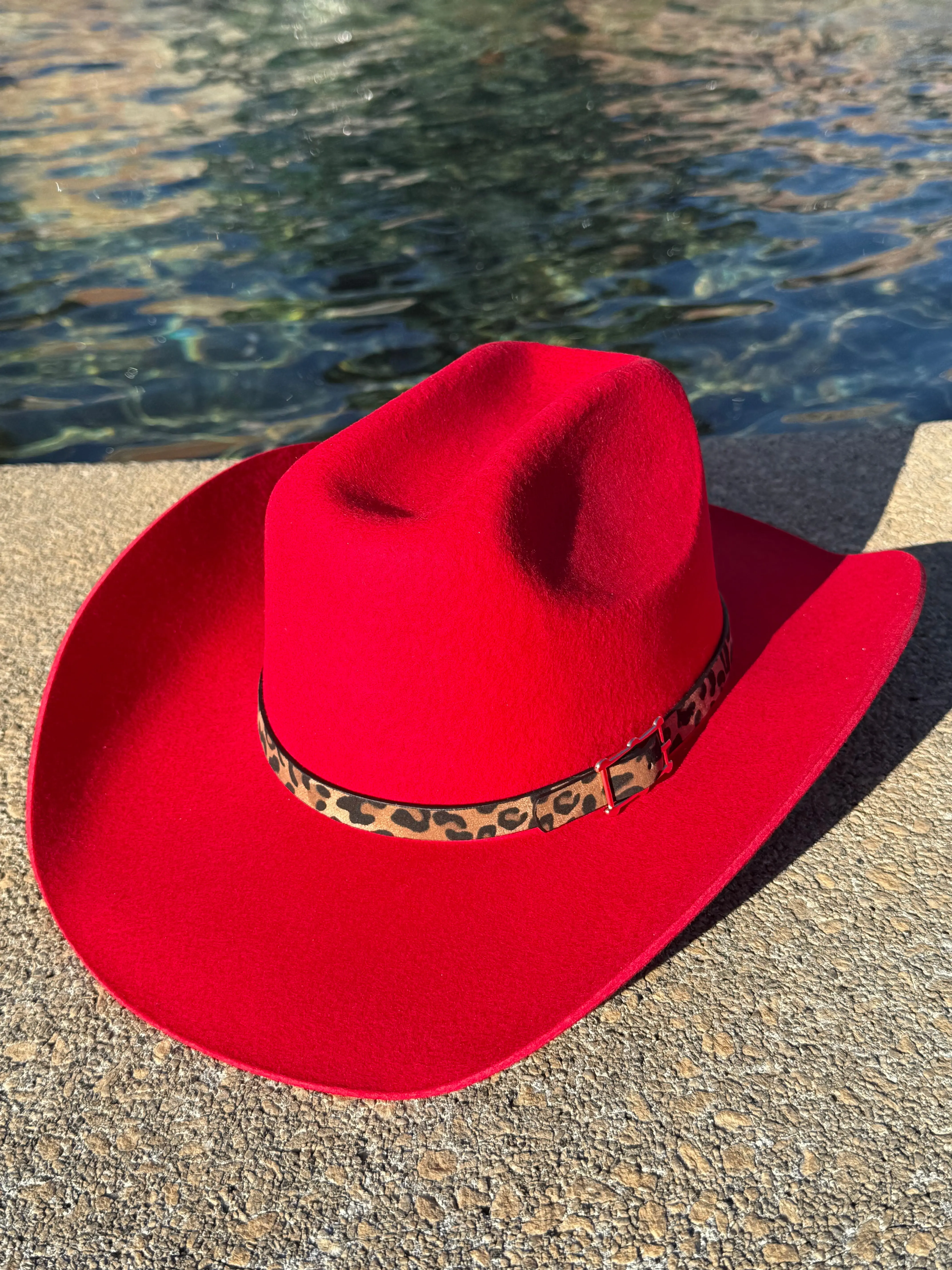 Leopard 100% Wool Cowboy Hat Solid, Solid Cowboy Hat for Burning