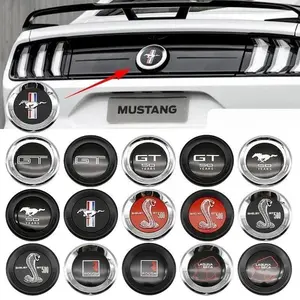 Ford Mustang 5.0 Rush Shelby Gt 500 Snake Laguna Seco Tail Sign, Rear Luggage Rack Badge Decoration Sticker, Gt Logo Decal