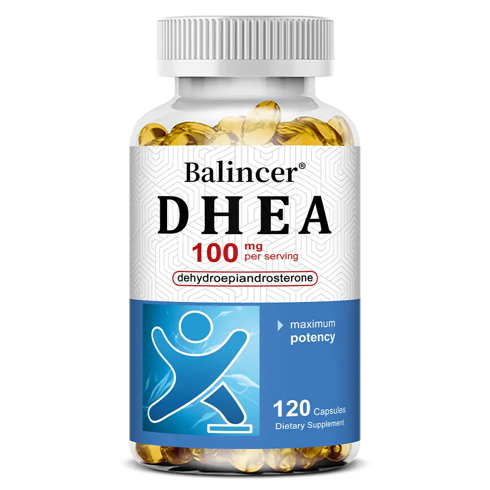 BalincerDHEA health supplements, supporting emotional well-being and energy, 120 capsules.
