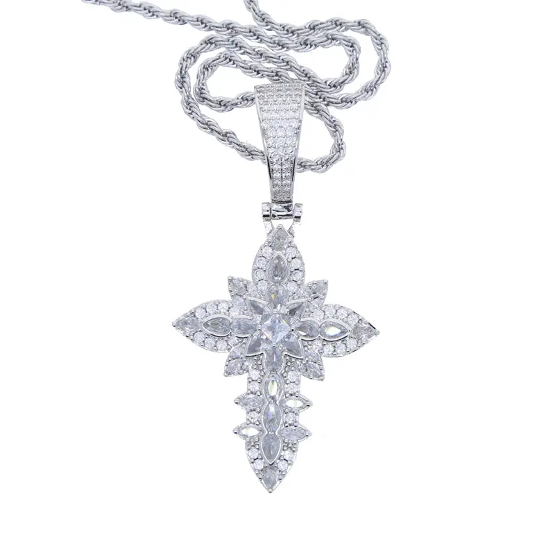 Flower Platinum Cross
