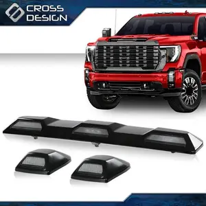 CROSSDESIGN Hd Amber Roof Marker Clearance Light Lamp Fit For 2020-2023 Silverado Sierra GM