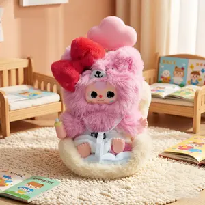 Baby Three-Car Baby Plush Blind Box Trendy Toy Cute Creative Doll Pendant Plush Three-Vehicle Baby Figurine