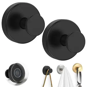 2 Pack No‑Drill Suction Cup Hooks, Heavy Duty Waterproof Stainless Steel Shower Hooks, Removable Wall Hooks for Glass Door Tile Mirror, Ideal for Festival Decor Ornaments & Bathroom Towel Hanging,Shower, Bathroom