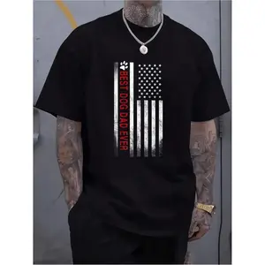 Best Dog Dad Ever American Flag Gift for Best Father TShirt Unisex's Men's Black Vacation Crew Neck Short Sleeve Classic Fit Holiday TShirt Summer Tee Same Style for Men and Unisex 2026 Summer Leeved Printed Tshirt Happy Mother Day Shirt for Mom Best
