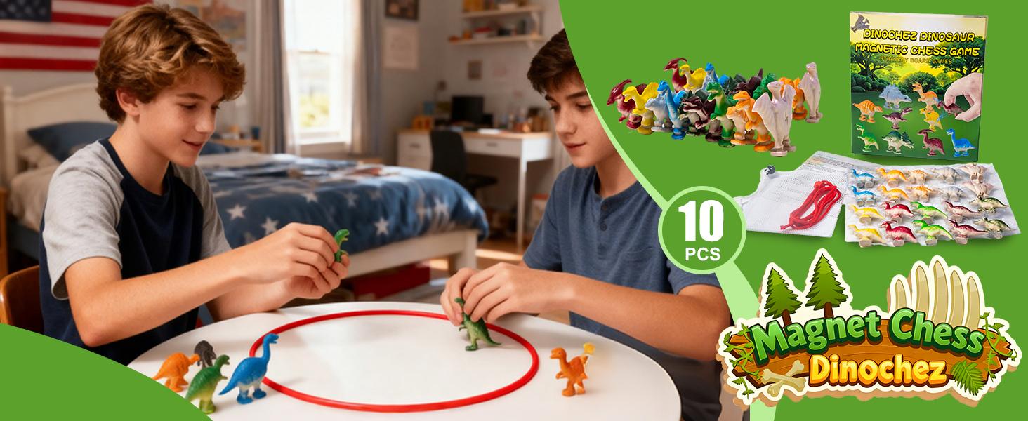 20Pcs Dinosaur Magnetic Chess Game Set, Kids Strategy Board Game with Adjustable Rope & Storage Bag, Educational STEM Toy for Boys Girls 4-12 Years, Family Game Night Must-Have 20Pcs Dinosaur Magnetic Chess Game Set, Kids Strategy Board Game with Adjustable Rope & Storage Bag, Educational STEM Toy for Boys Girls 4-12 Years, Family Game Night Must-Have