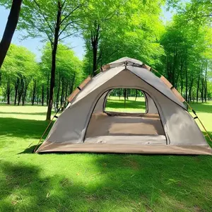Extra-Large Tent With Mesh Screen, 4-Person (White), Lightweight Family Tent|Quick Setup For Park Picnics