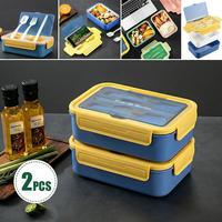 2-pack compartment lunch boxes