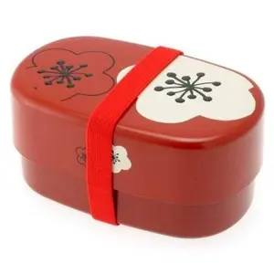 Microwavable Japanese Bento Box Lunch Red Plum