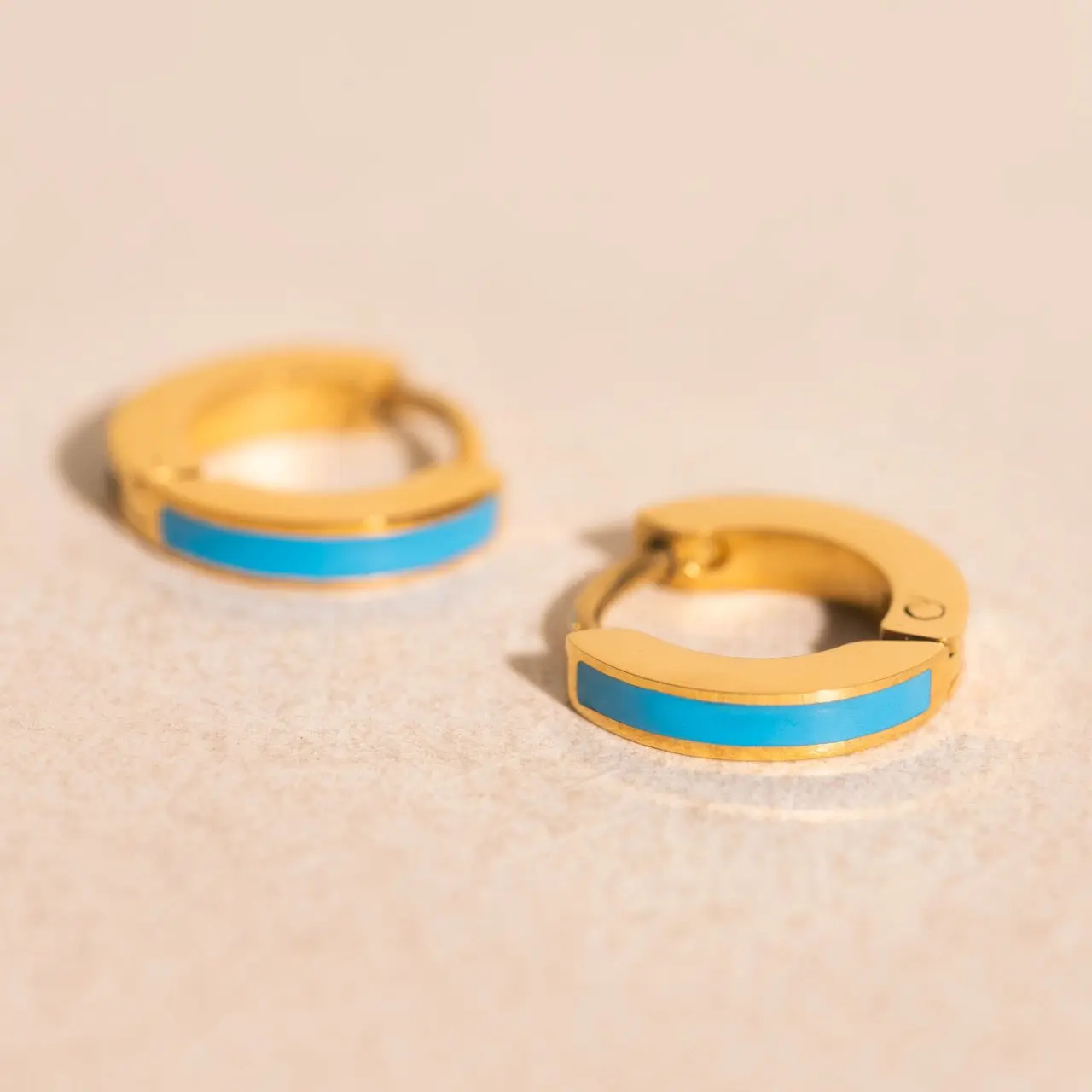 Color Tiny Huggie Hoop Earrings