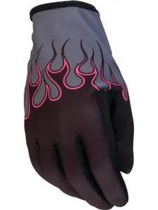 ZR1 Women's Flame Riding Gloves - Vibrant Pink - Unique Design for Comfortable Fit - Medium Size - Perfect for Stylish Outfits