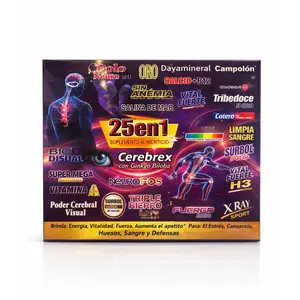 Multivitamino 25 en 1 - 10 Daily Supplement (15mL each)  Healthcare Dietary Edible Fitness Optimum